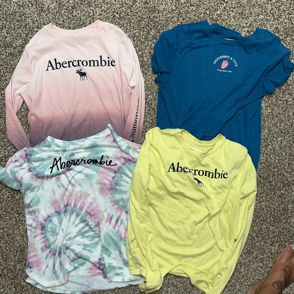 Lot of Abercrombie kids girls shirts